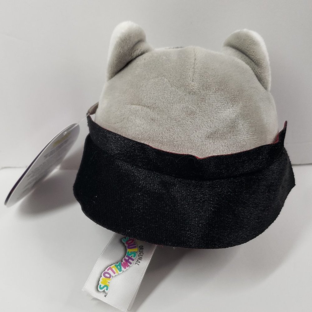 Squishmallows 4” Halloween Vampire Tally the Gray Tabby Cat Closed Eyes NWT - Picture 2 of 2